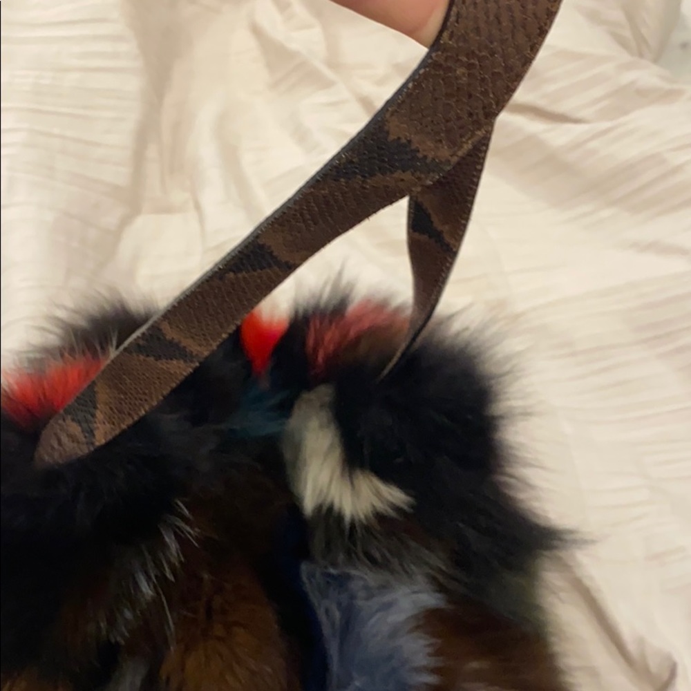 Fur Patchwork Bag - image 7